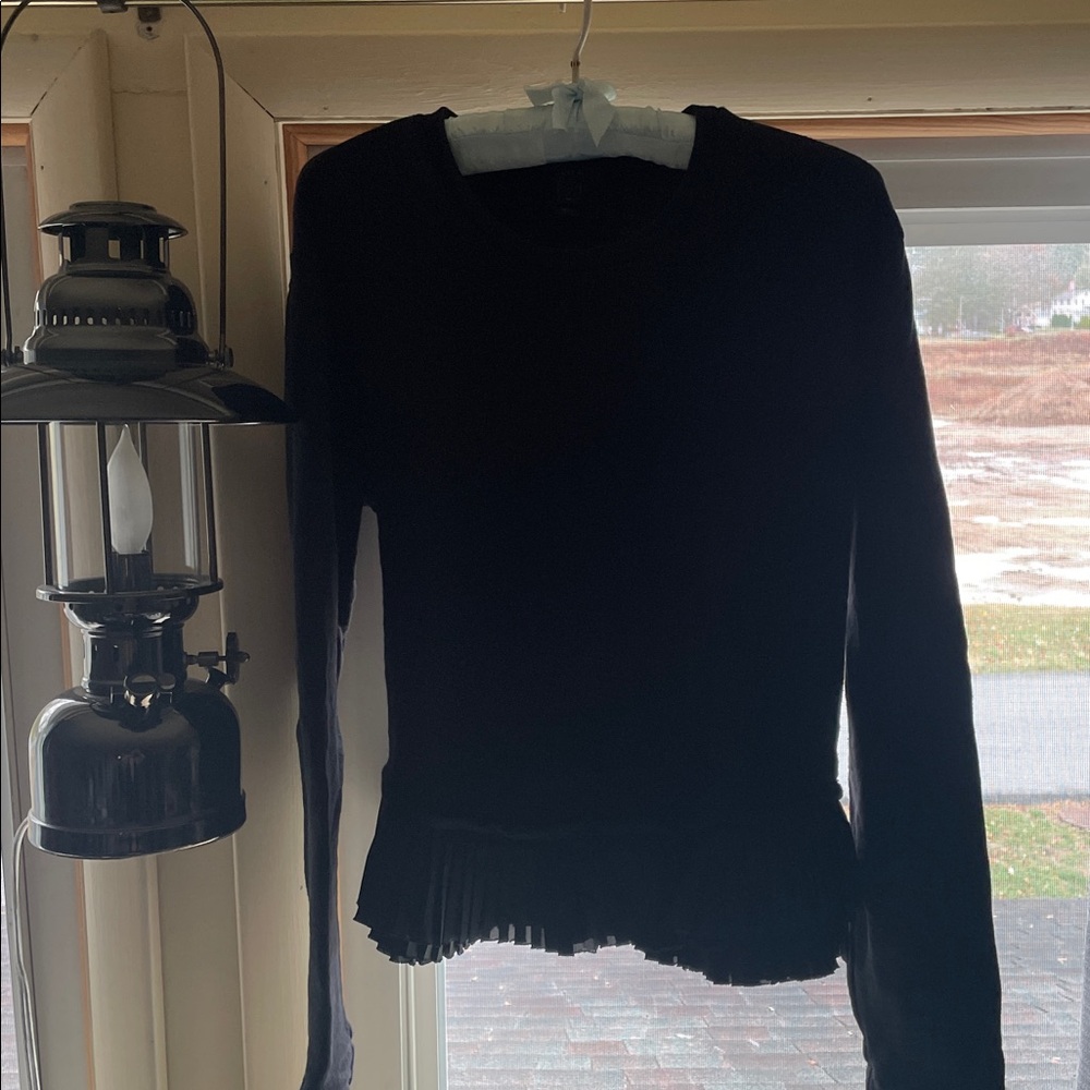 J. Crew double ruffle hem sweatshirt